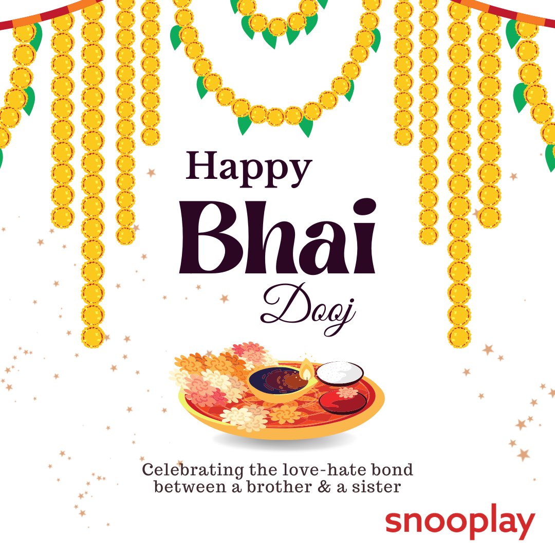 Happy Bhai Dooj!
#bhaidooj #celebration #bond #brothersisterbond #lovehatebond #careandhappiness #siblings #siblingslove #family #familytime #happytimes #festivity #indianfestival #celebratingbhaidooj #celebratinghappiness #snooplay #findtherighttoys #toysandgamesforkids