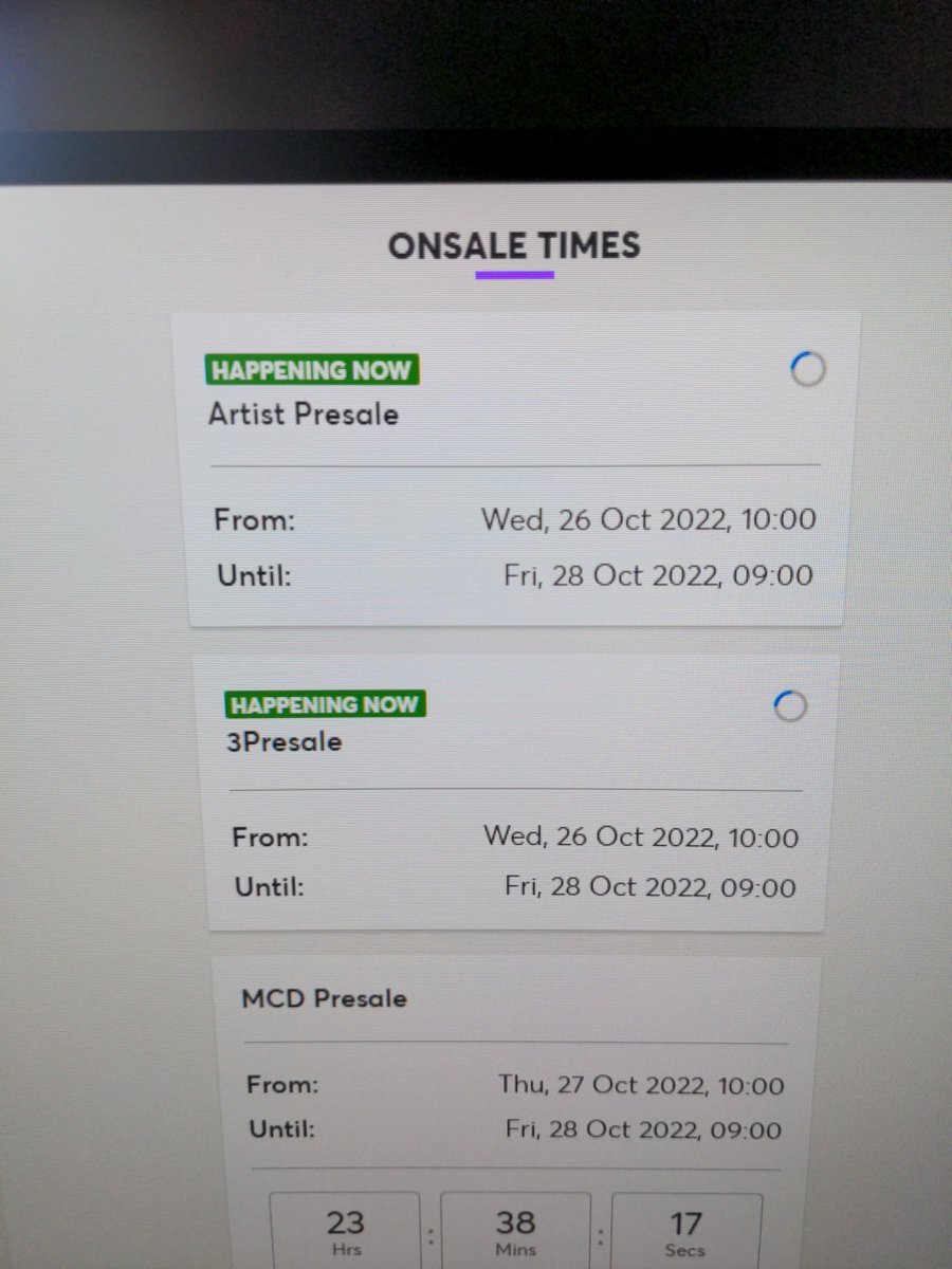 Hey <a href="/TicketmasterIre/">Ticketmaster Ireland</a> I was in the queue got to the top and now stuck here. Any advice!??! 😔