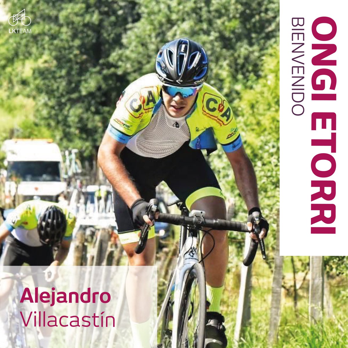 LABORALKutxaTeam (@laboralkteam) on Twitter photo Alejandro Villacastín da datorren denboraldirako lehen fitxaketa. <a href="/cchegotarrak/">@CCHegotarrak</a> taldetik dator eta amateur mailan bere lehen denboraldia izango da.
Ongi etorri!
#IndarrakBatuta #LaboralKutxaTeam Alejandro Villacastín da datorren denboraldirako lehen fitxaketa. <a href="/cchegotarrak/">@CCHegotarrak</a> taldetik dator eta amateur mailan bere lehen denboraldia izango da.
Ongi etorri!
#IndarrakBatuta #LaboralKutxaTeam