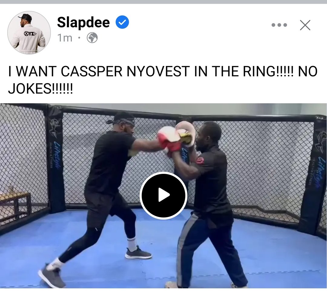 FSionga's tweet photo. @casspernyovest The international challenge is here... You're afraid to take on a 🎤 rap challenge against slapdee now he has challenged you on boxing.. Take the challenge we see the real 👑
#Kingsboxing https://t.co/feOZauh6tZ