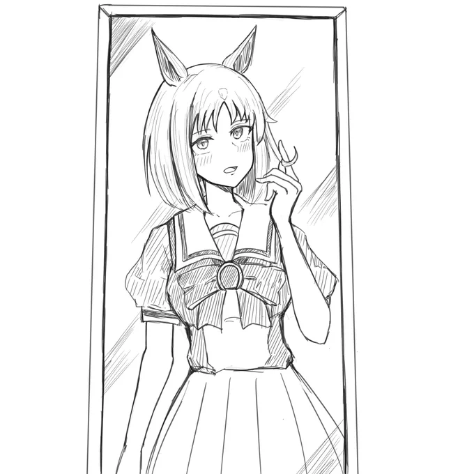 髪を切り過ぎてしまった的なグラスちゃん 