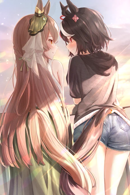 キタサトしっぽハグ#ウマ娘 