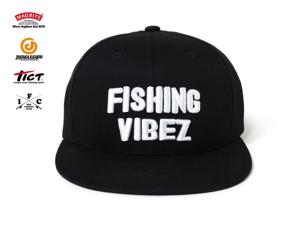 im_a_fisherman's tweet photo. -FISHING VIBEZ CAP-

Release : 10/29(sat)
Color : BLACK
Size : ONESIZE

MAGBITE・JUNGLEGYM・TICT 、人気メーカー３社とのコラボレーションCAP。
フロントは＂FISHING VIBEZ＂のロゴを立体刺繍で落とし込み。
裏面には各メーカーのネームタグを配置した特別仕様。
https://t.co/k55C5NXy9D https://t.co/g7U4Q2DbCV