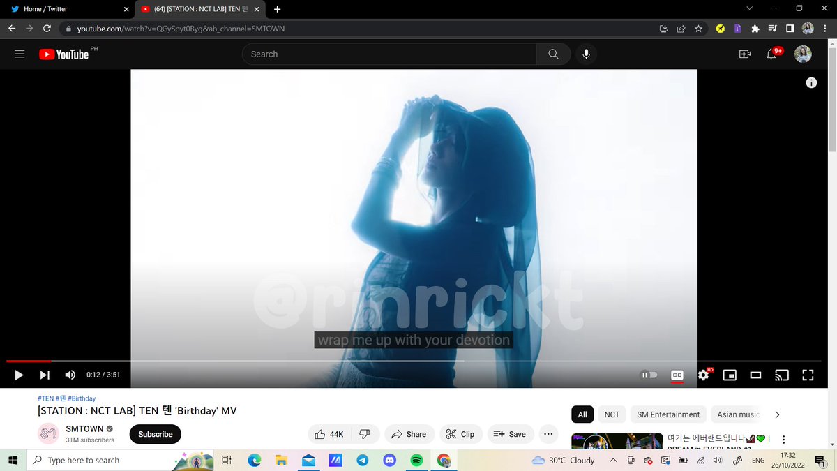 rinrickt's tweet photo. TEN BIRTHDAY GCASH GA (´｡• ω •｡`) ♡

↬ 1 winner of 100 pesos gcash ↫

╰☆╮Like and RT
╰☆╮Reply Tags and Proof of Streaming ⇓
https://t.co/jLgW5T3nIv
#TEN #텐 
#Birthday #TEN_Birthday
#NCT #WayV #NCTLAB

[[ ends tomorrow at 10 am!! ]] https://t.co/yCiPaNzT3S