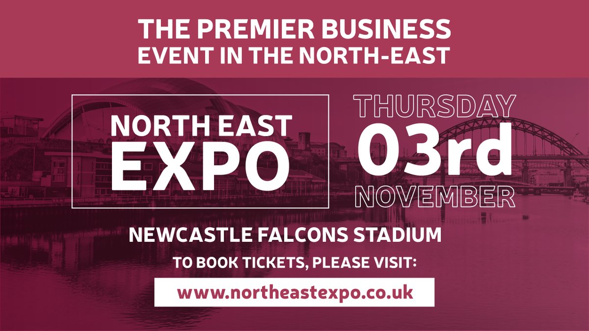 Not long now until the Doors open for the North East Expo @NEEChamber to book your ticket go to northeastexpo.co.uk