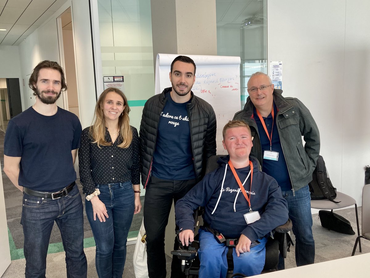 L’équipe du Codir @AdeccoTrainingF a accompagné jeudi dernier deux entrepreneurs en situation de handicap, soutenus par l’association h'up entrepreneurs, pour brainstormer ensemble sur leurs plans d’action et le développement de leur projet entrepreneurial.