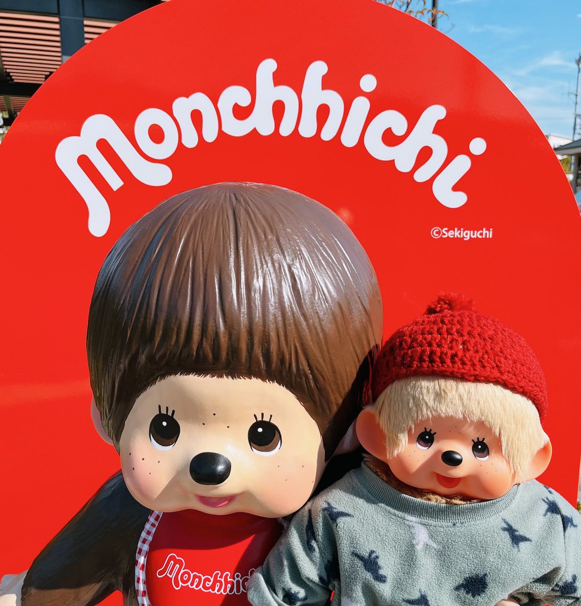 今晩んもんち🐵🌌 ちっちさんとモンチッチ🐵公園 に行ってきたよ