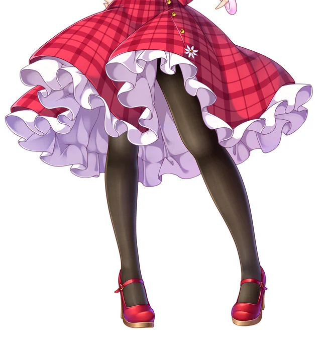 某ゲームの幽香ちゃん足元だけ見切れてたので見切れてる部分だけ置いときますね( 