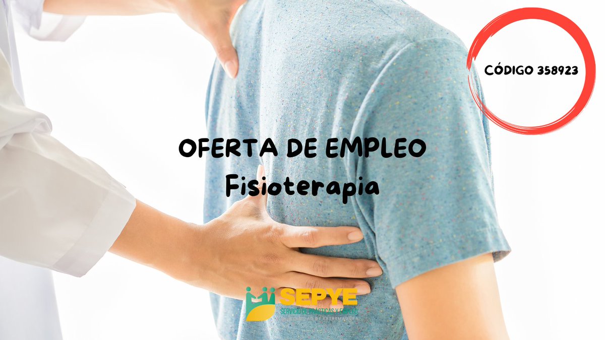 ¡Oferta de Empleo!

¿Has estudiado Fisioterapia en la UEx?

Entra en nuestro portal de empleo, crea un usuario e inscríbete es esta oferta:

portalicaro.es

#empleo #uex #extremadura #fisioterapia