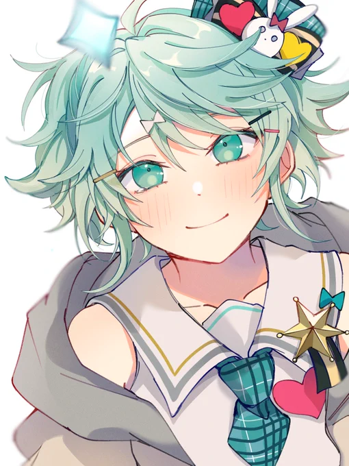 星のように輝いている。#キラ絵 