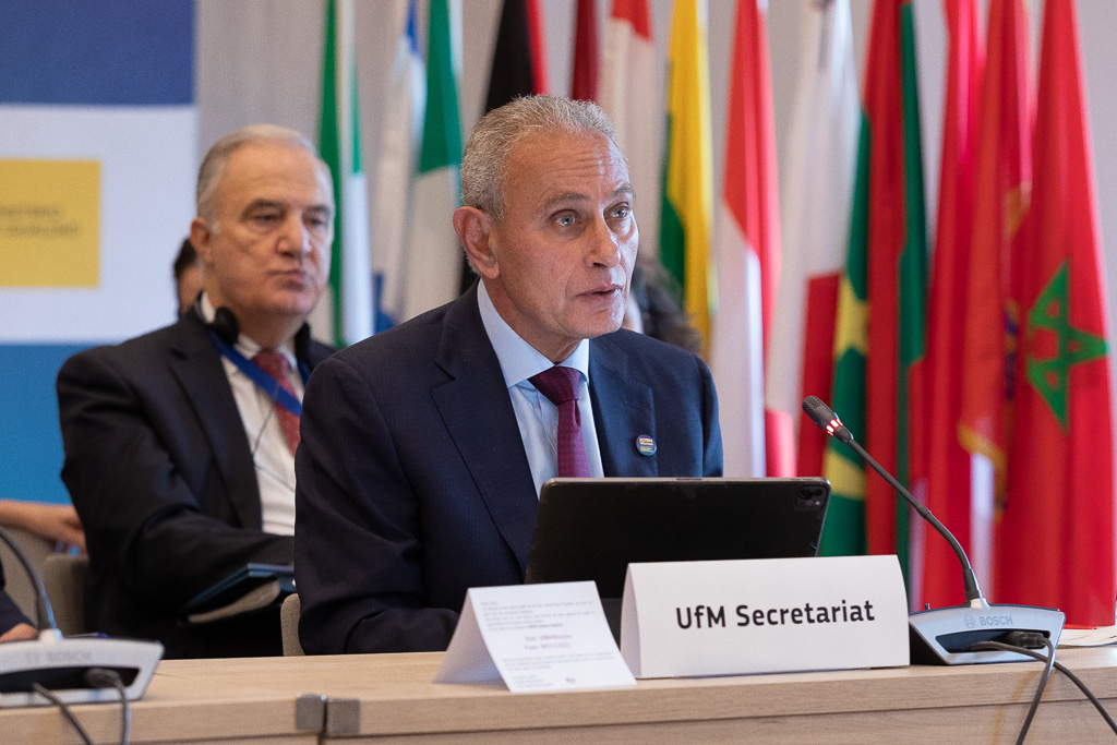 UfMSecretariat's tweet photo. 📸 Esta mañana tiene lugar en Madrid la 5ª Reunión Ministerial de la UpM sobre el Fortalecimiento del Papel de la Mujer en la Sociedad, que reúne entre otros a  @IreneMontero, ministra de igualdad 🇪🇸 y @helenadalli, comisaria 🇪🇺 de igualdad, además de SG de la #UpM, Nasser Kamel https://t.co/W6Phlx2ABe