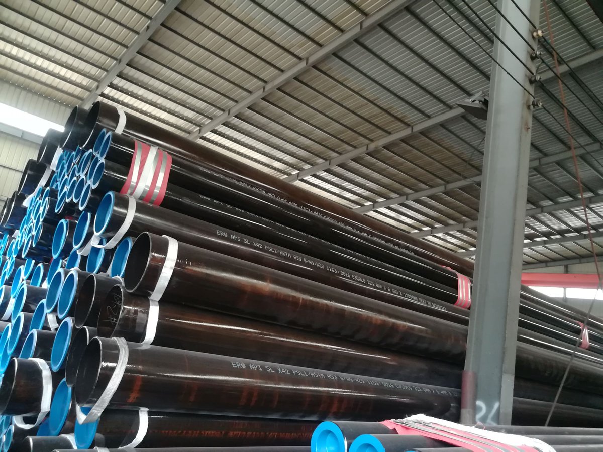 ERW welded steel pipe finished production. The current material price was big reduced in China. 
+86 17267413930 Say 'Hi" On Whatsapp For Centerway Steel Price Updates
⭐Website - lnkd.in/g2MqF596
⭐Centerway Steel Youtube Channel -lnkd.in/gwDZfekF