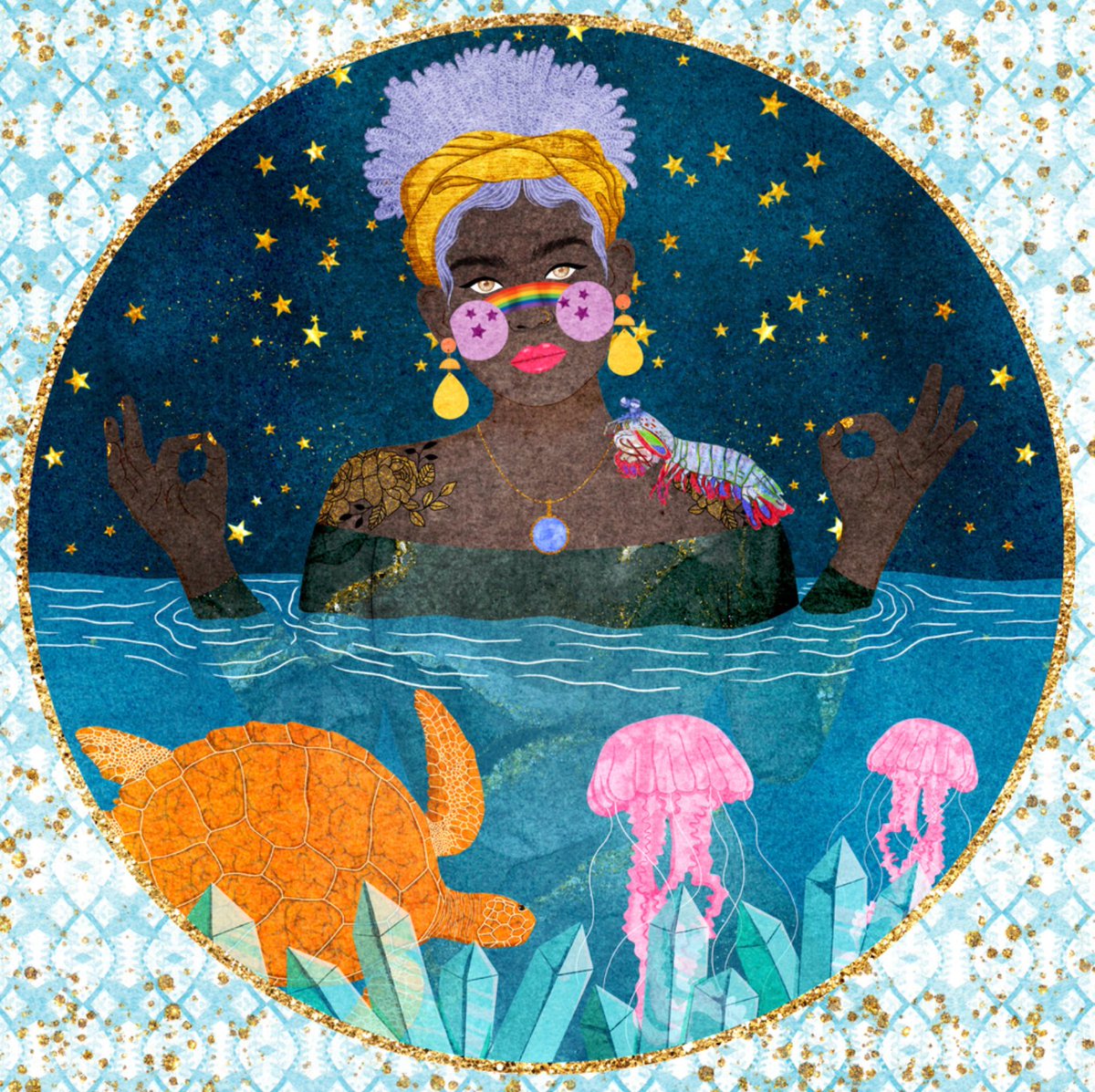 Recently minted ocean goddess! Loving this palette 🎨🔥