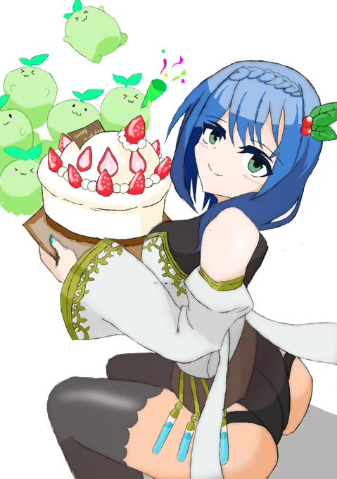 めっちゃ大遅刻だけど誕生日イラストが完成しました。#まにゅたん2022#まにゅアル 
