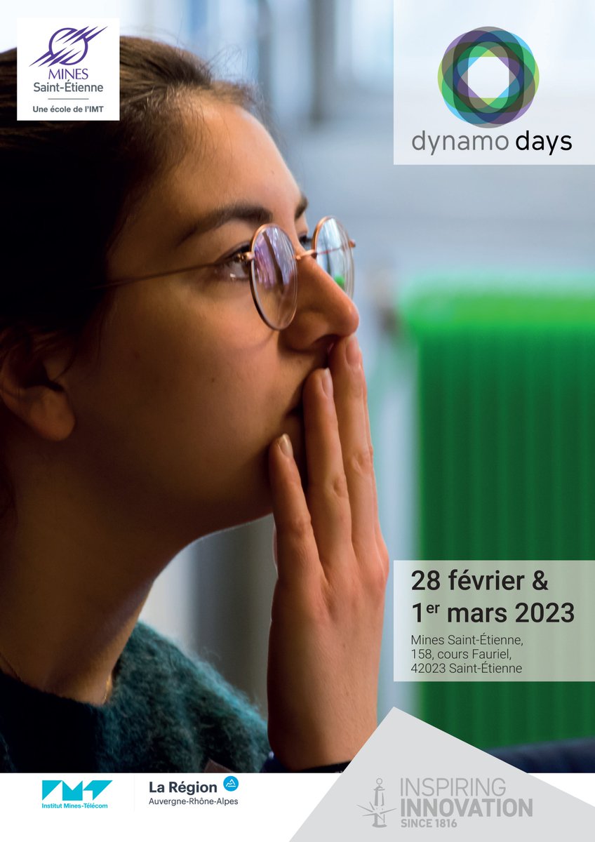 LCube_StEtienne's tweet photo. L'évènement Dynamo Days @MINES_StEtienne c'est le 28 février et 1 mars 2023 : le thème diversité et inclusion ! Un défi à proposer à nos étudiants : c'est ici https://t.co/eU8P2TLCk0 #dynamodays #diversité #inclusion https://t.co/ArY8DSG3V3