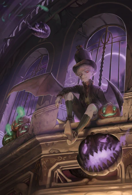 2019,20,21年に描いた過去ハロウィン絵達 