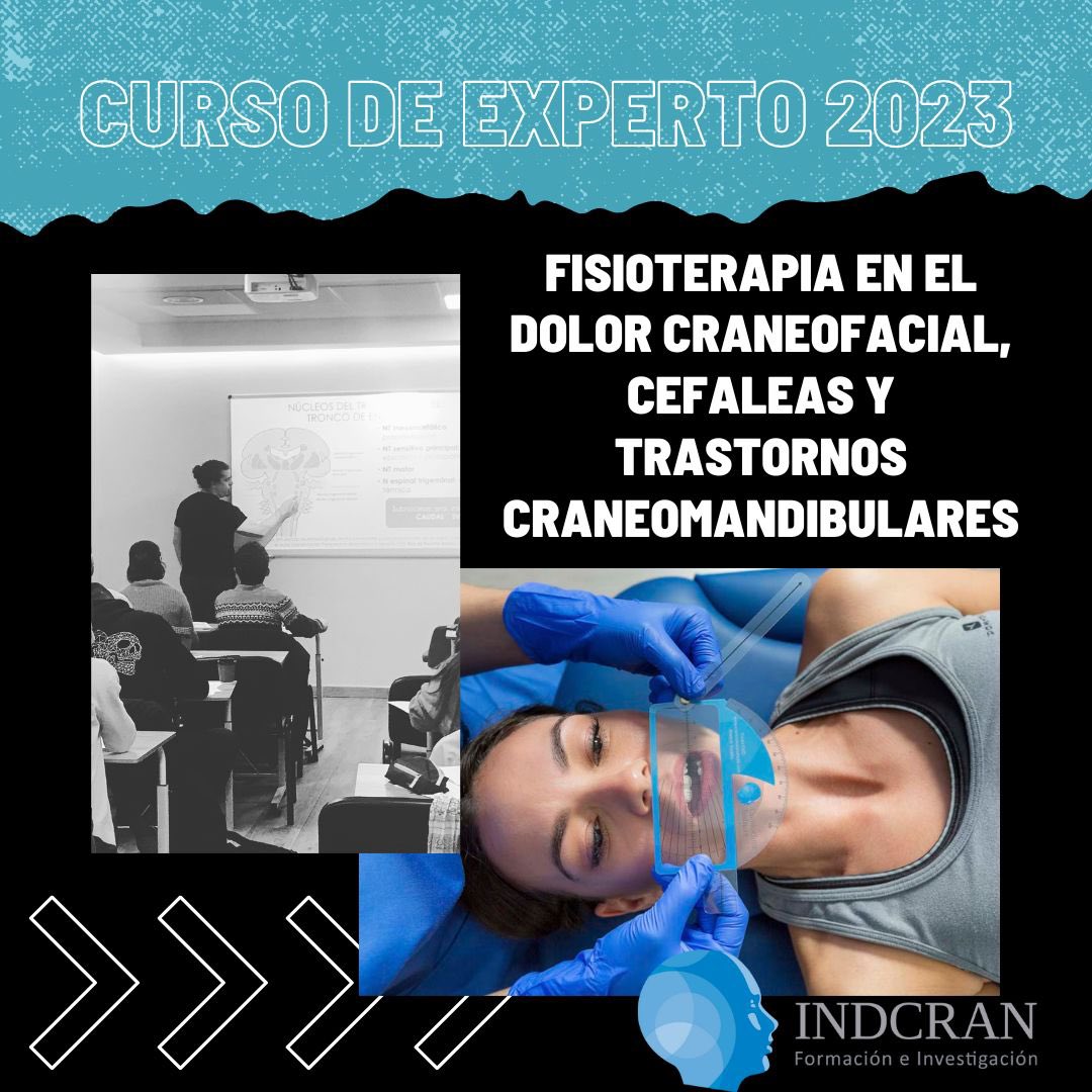 INDCRAN (@indcran) on Twitter photo Las plazas para la 6ª Ed. del Curso de EXPERTO @Indcran en Fisioterapia en el Dolor Craneofacial, Cefaleas y Trastornos Craneomandibulares comienzan a estar limitadas. Profesores: <a href="/Alba_Paris_A/">Dra A. Paris-Alemany</a> y <a href="/RoyLaTouche/">Roy La Touche Arbizu</a>
Os recordamos que comienza en MARZO 2023. Las plazas para la 6ª Ed. del Curso de EXPERTO @Indcran en Fisioterapia en el Dolor Craneofacial, Cefaleas y Trastornos Craneomandibulares comienzan a estar limitadas. Profesores: <a href="/Alba_Paris_A/">Dra A. Paris-Alemany</a> y <a href="/RoyLaTouche/">Roy La Touche Arbizu</a>
Os recordamos que comienza en MARZO 2023.