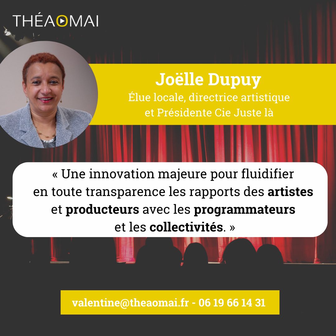 theaomai_'s tweet photo. 💬 #témoignage, ce sont les utilisateurs qui en parlent le mieux ! 
🤝 Merci à Joëlle Dupuy élue locale, directrice artistique et présidente Cie juste là 
#culture #théatre #spectaclevivant #théaomai https://t.co/XQFiDoBY4o