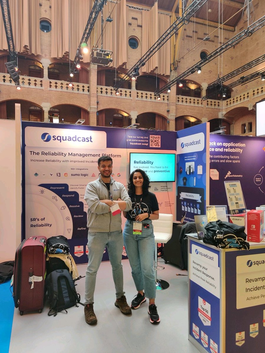 squadcastHQ's tweet image. Day 2 is go @SREcon Europe! #SREcon22 #sre #reliability