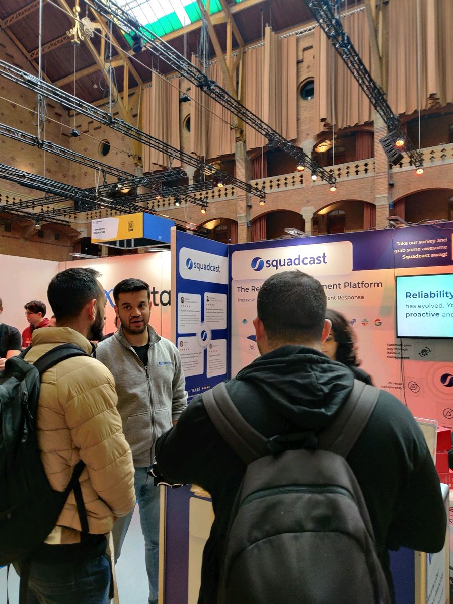 squadcastHQ's tweet image. Day 2 is go @SREcon Europe! #SREcon22 #sre #reliability