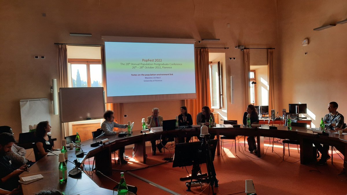 RLeVoir's tweet photo. Launching #popfest2022 with keynote by Massimo Livi Bacci. Taking me back to @OxHumanSci demography days. Thanks to @EUI_EU and @UNI_FIRENZE for hosting @popfest22 https://t.co/FZMLKE8iEL
