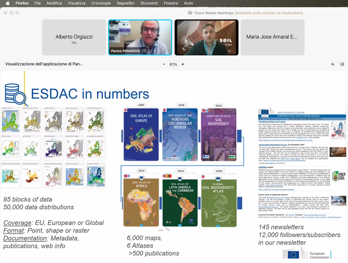 lultimoalbero's tweet photo. 🤎EUROPEAN SOIL DATA CENTRE🤎
https://t.co/6LzqSjYJIm

A pillar for soil research and policy development in 🇪🇺

@PanosPanagos33 @EU_ScienceHub shows a few numbers🤩 at #EUSOil stakeholders forum. 

Learn more about this great source of data/information: https://t.co/Pz872GqUyX https://t.co/Q8tLNvng6n
