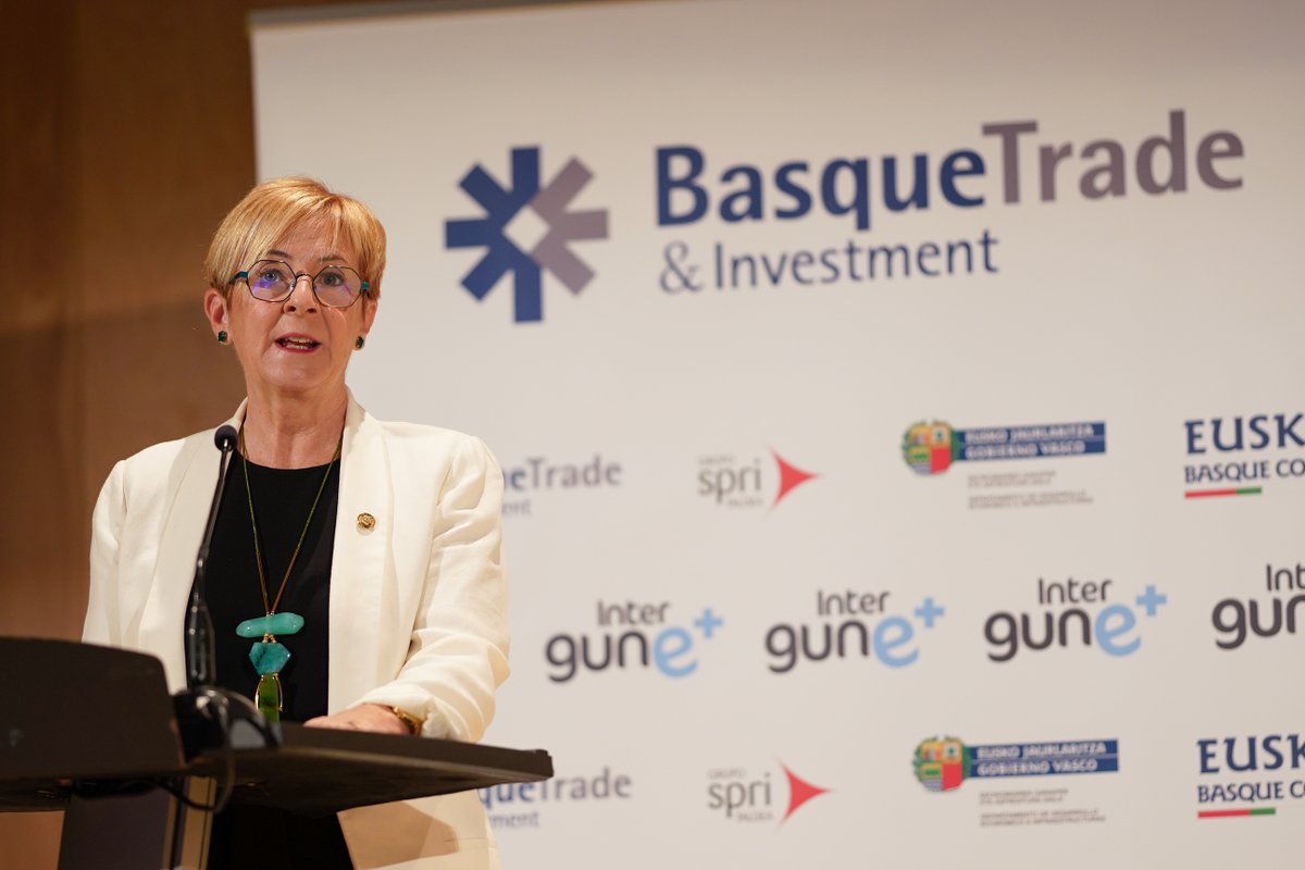 grupospri's tweet photo. .@arantxa_tapia : “Euskadik bere merkatu-nitxoa sortu behar du Asian”. Sailburuak inauguratu du #INTERGUNE 2022, gaur eta bihar @BEC_Bilbao -en egingo den euskal enpresen nazioartekotze foroa #BasqueTrade #grupospri @EkoGarapena https://t.co/FZmu6KMD3t https://t.co/9F2KfB0yuZ
