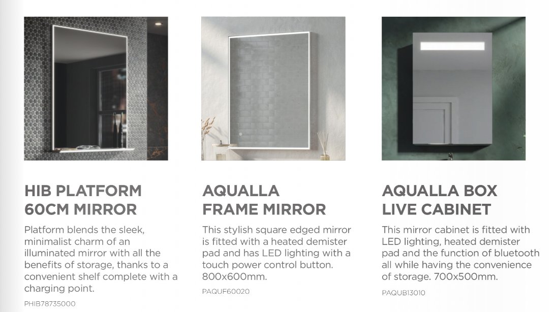 Time for reflection?!  We have some beautiful and smart mirrors in our BIG Bathline sale.  Call into your nearest showroom to talk to our expert team.
➡ Find your nearest showroom: bit.ly/3CqqAMm