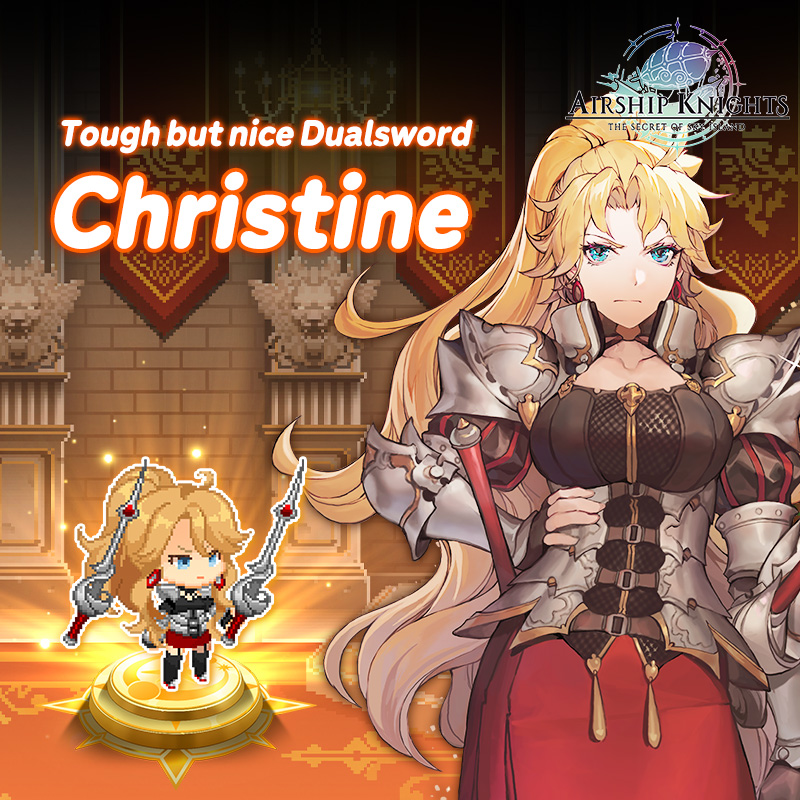 PlaySuperPlanet's tweet photo. 💛Christine💛
“You are just a toy for the Emperor to play with."
The strongest Dualsword who guarded the Moer Emperor⚔
Surprisingly, she is from Tesa... What is her hidden past?
👉Pre-reg.
https://t.co/NzerG9m7Ru
#Christine #AirshipKnights #HeroIntroduction #Airshiprpg https://t.co/6ttFqmxnNU