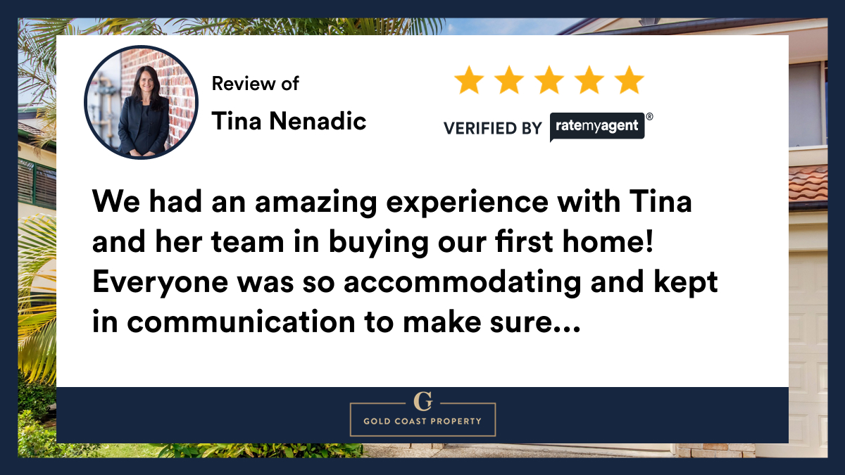TinaNenadic's tweet photo. My latest RateMyAgent review in Mudgeeraba
https://t.co/giL6zipGmi

...
#ratemyagent #realestate #Gold_Coast_Property_Sales_and_Rentals https://t.co/YwXHhbThrU