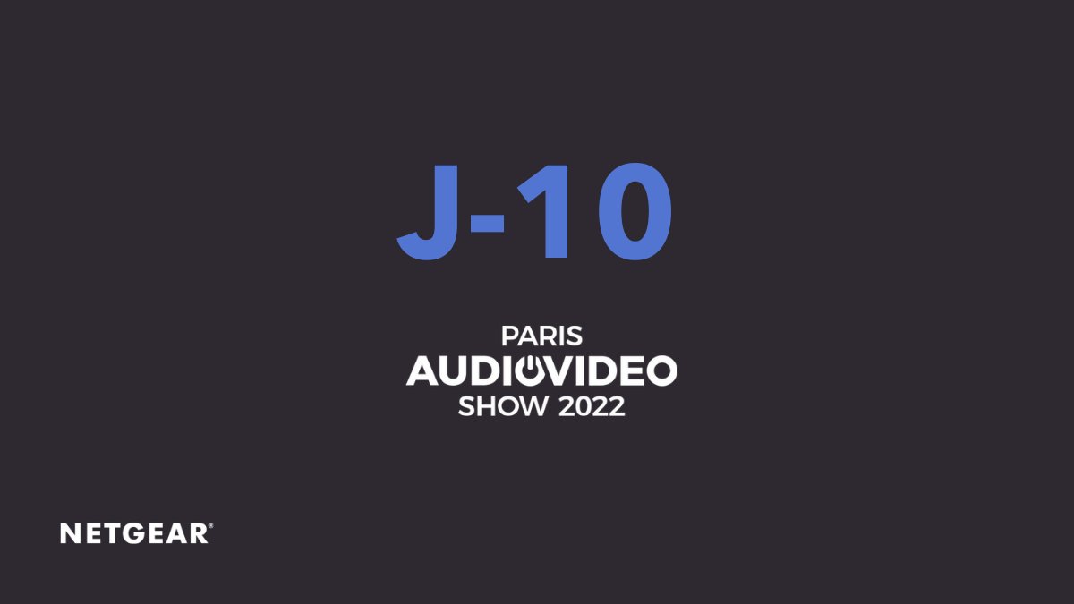 NetgearFrance's tweet photo. J -10
Retrouvez-nous du 5 au 7 novembre 2022 au salon "Paris AUDIOVIDEO Show" au Palais des Congrès de Paris, stand H26.
Restez connectés, un jeu-concours arrive bientôt !
#NETGEARBusiness #PAVS2022 #Paris https://t.co/iaFpObcI9Z