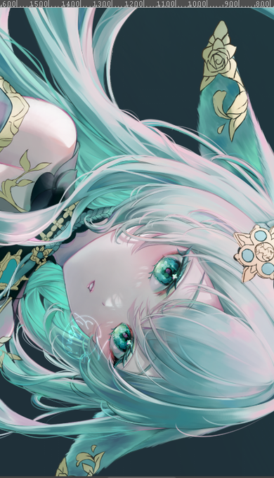 リクエスト絵のwip 