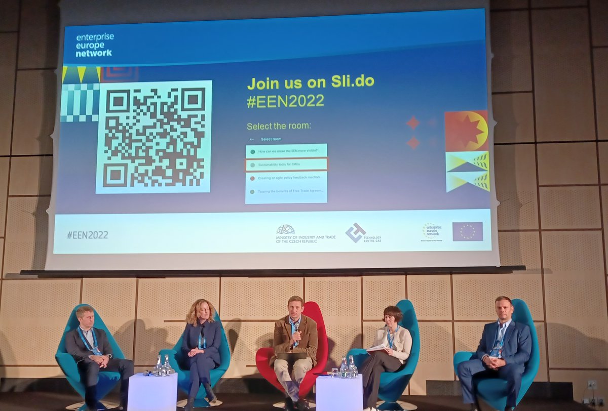 En la conferencia anual de Praga, hoy presentamos nuestro diagnóstico de sostenibilidad a toda la red. #EEN2022