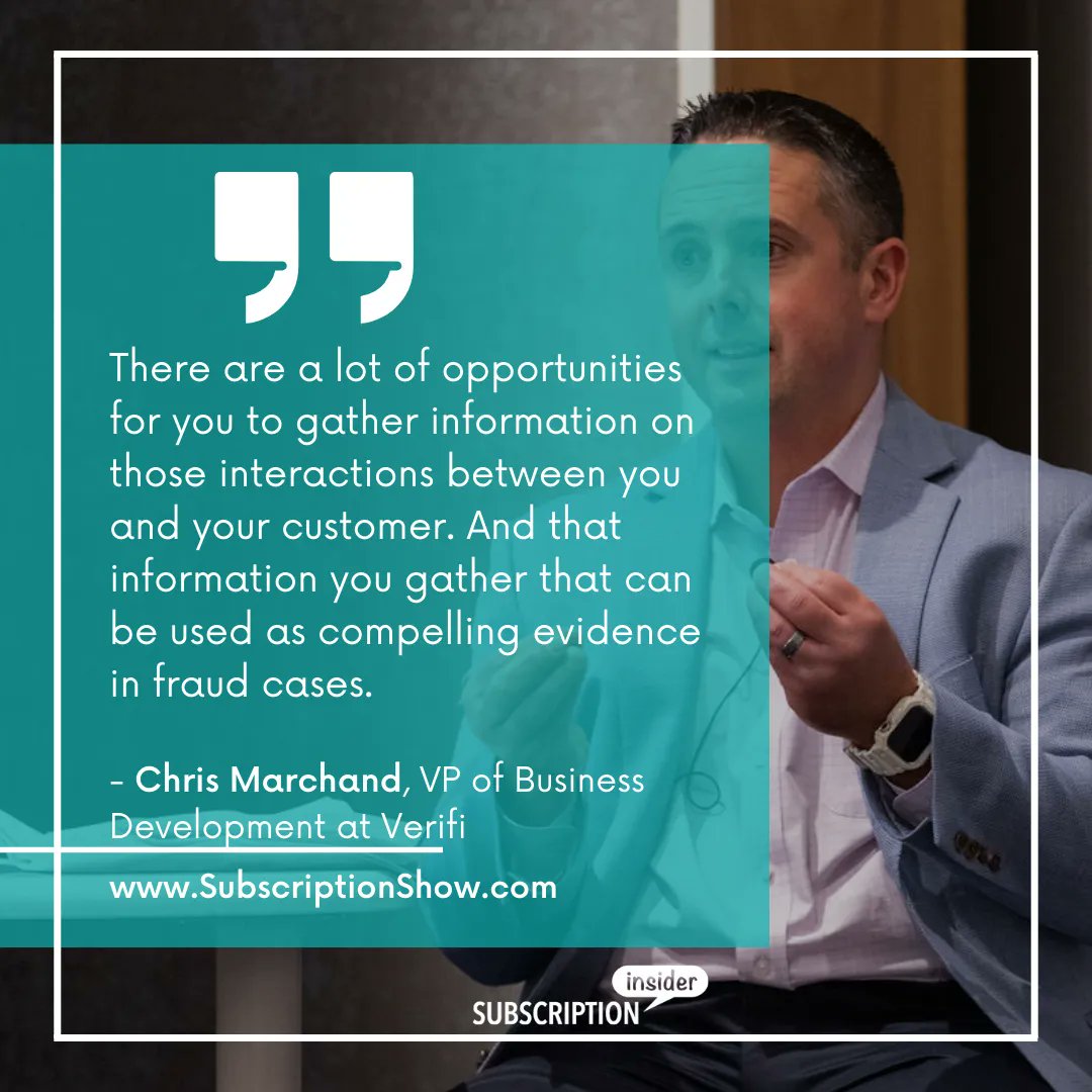 KGSexton's tweet image. What evidence do you need to dispute chargebacks? #SubShow speaker Chris Marchand offers great insight into the landscape of chargebacks here: buff.ly/3Dgfdr1 

Attend #SubscriptionShow22 &amp;amp; get advanced strategies to run your subscription business: buff.ly/3BsE61r