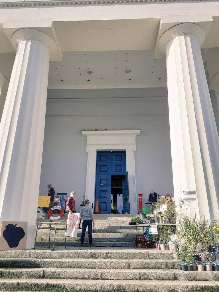 foodplymouth's tweet photo. The doors are officially open for the @All_Ways_Apples Festival at #DevonportGuildhall - come down and meet some amazing food and nature organisations 11am-4pm today! Stay tuned for photos and maybe even a video or two... #Food4Planet #BestFoodForward #SustainableFoodPlaces https://t.co/43xeLqK4Dp