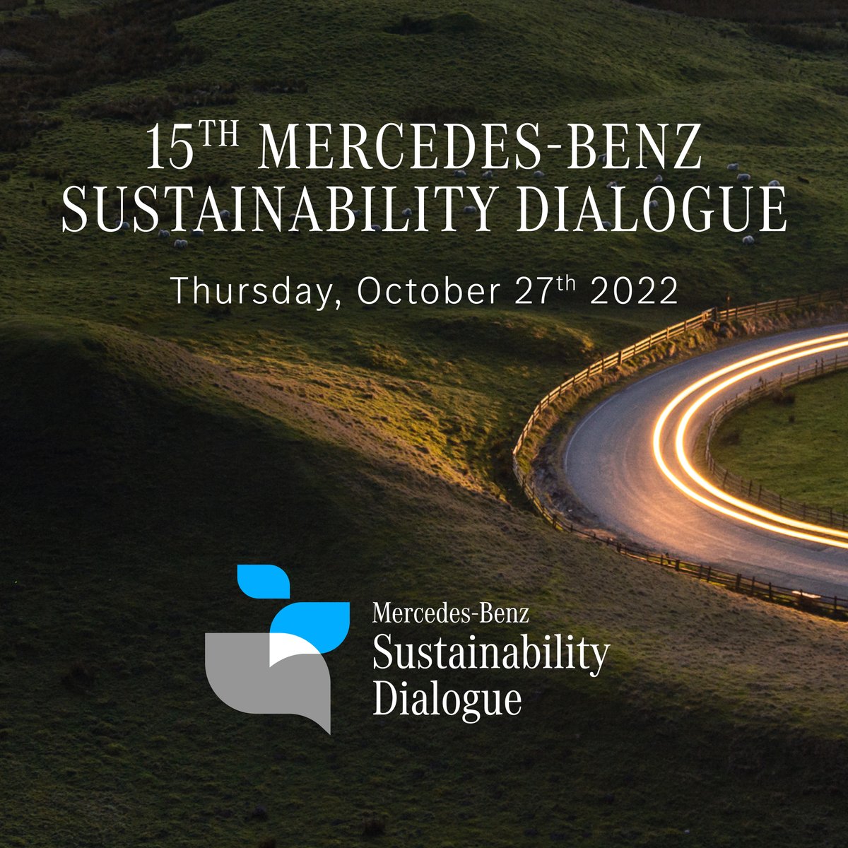 MercedesBenz's tweet photo. The time we are living in is characterised by a multitude of challenges regarding environmental, social and governance issues. That’s why we want to discuss possible solutions as part of our 15th annual Sustainability Dialogue.

#sustainability #MercedesBenz #ESG