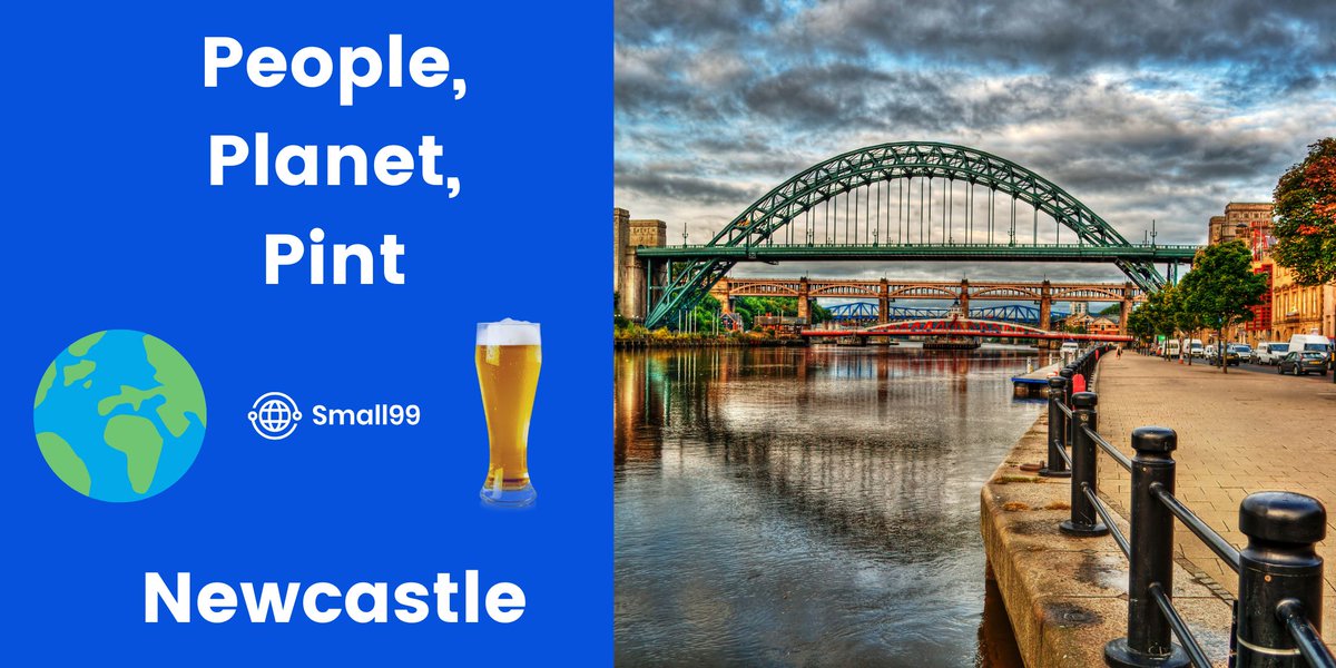 #PeoplePlanetPint is coming to NEWCASTLE for the first time! 🍺🌍

Join Annie @sustlifecoach on Thursday 17th November, 7pm for a FREE drink (courtesy of @KrystalHosting ) and some relaxed, sustainability (ish) conversation. 🌱

Full details here: eventbrite.com/e/newcastle-pe…