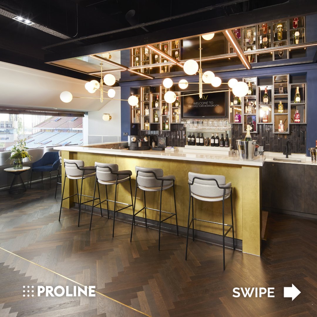 Proline_Corp's tweet photo. Here's a beautiful project we did for @BenchmarkBDL last year at Aston Villa FC.

The high-end finishes for the project included Silestone Miami White from @GrupoCosentino, Solus ceramic tiles, EGGER laminates and @Chemetal_DIV.

#Proline #projectsbyproline #bespokecounters https://t.co/iON4PLpCfB