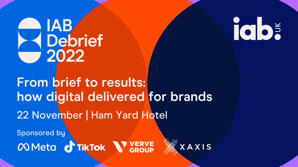 Join us for IAB Debrief for a look behind the scenes at digital advertising success stories.
From how innovative ideas came to fruition, to the unlikely link-ups that drove results for brands💡
📍22 November, Ham Yard Hotel 
🎟️iabuk.com/iab-debrief
