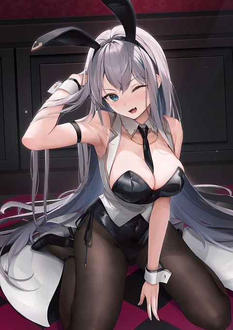「いろバニー」&amp;「くろバニーCLUB」発売記念企画【にじいろバニー】こちらでは黒.Verをお届けします6日目はちびちび()さんにご執筆頂きました七色.VerのイラストはGAKAKU()にて公開中くろバニーCLUB(10/31発売)いろバニー 