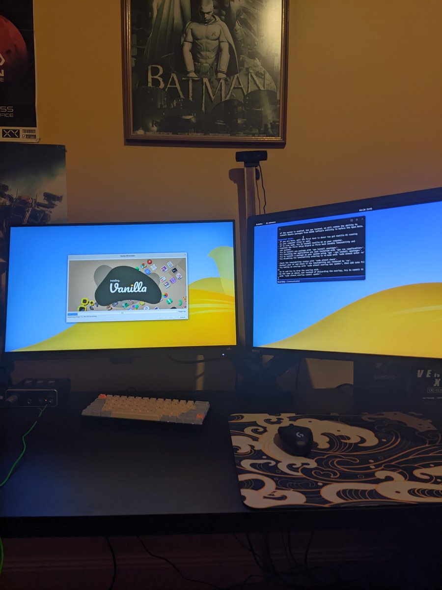 PolluxAU's tweet image. Installing on my main machine 🎉 #vanillaos #linux @brombinmirko