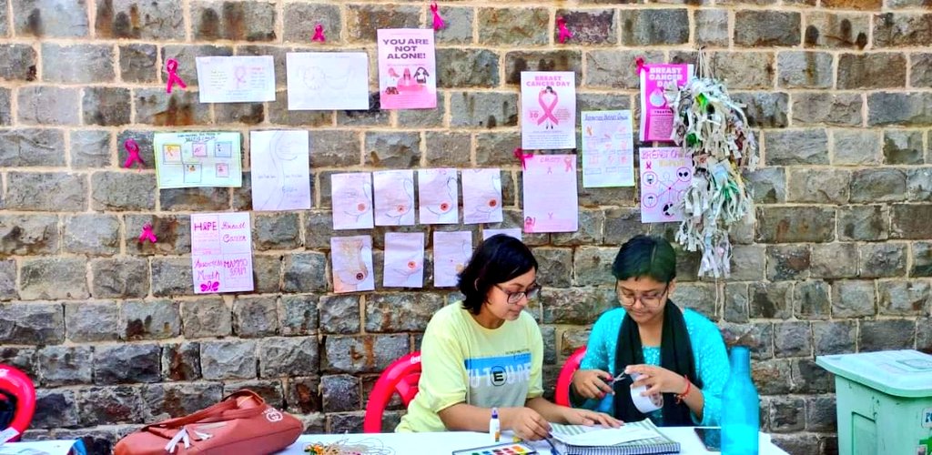 _NSSIndia's tweet photo. October is Breast Cancer Awareness Month.
This year we RISE to ensure every woman has access to the screenings she needs and support she deserves. When we RISE, we Rally in Screening Everyone.
Are you ready to RISE?
@nss_miranda spreading awareness through posters!👍
@YASMinistry https://t.co/wFtRmYHXcW