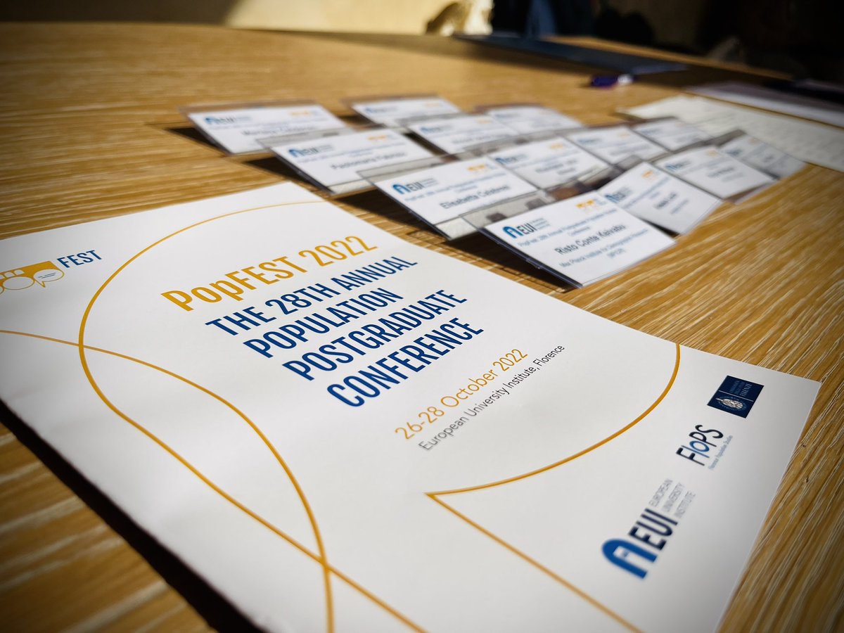eui_sps's tweet photo. 🤳The 28th edition of the Annual Population Postgraduate Conference @popfest22 is kicking off today at the @EUI_EU with a Keynote Speech by Prof. Massimo Livi Bacci ⤵️

#PopFest22 is co-hosted by @UNI_FIRENZE, in partnership with @FlorenceUps https://t.co/q3kH46OdHt