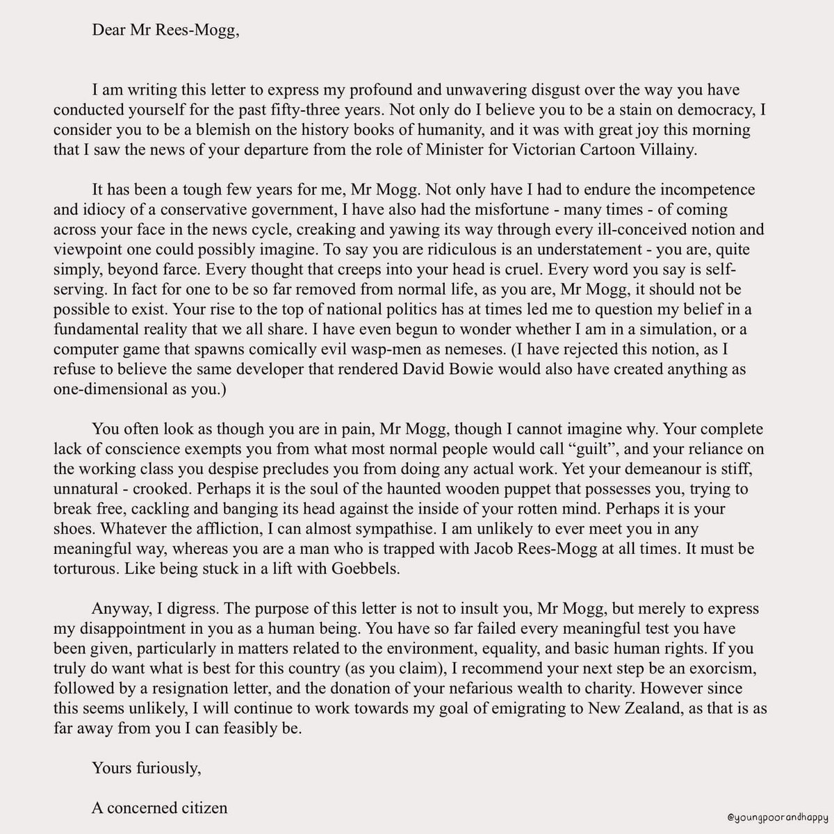 davewritewords's tweet photo. A letter to Rees-Mogg 

#politics #PoliticsToday https://t.co/KVVuA0GOfP