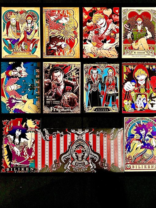 ポストカード大のイラスト集です。（倉庫発送仕様〉 裏表印刷の