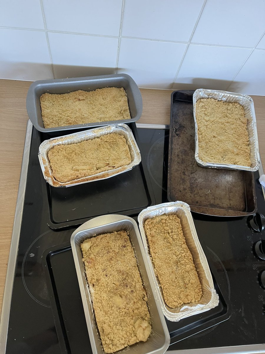 st_colmans's tweet photo. Some of the delicious fruit crumbles made by J1B this morning #homemadecooking #rubbinginmethod #fruitcrumbles #fiveaday https://t.co/qjRAW7jHoF