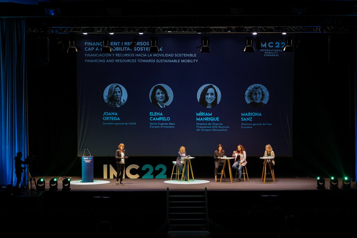 International Mobility Congress (@imc_congress) on Twitter photo 🔔Taula sobre “Finançament i recursos cap a la mobilitat sostenible”
👥 Hi participen: Joana Ortega <a href="/ACMunicipis/">Associació Catalana de Municipis</a> , Elena Campelo <a href="/EIBtheEUbank/">EIB</a> , Miriam Manrique <a href="/ATMbcn/">Autoritat del Transport Metropolità</a> i Mariona Sanz <a href="/FonsUECat/">Fons europeus a Catalunya</a>
📍A l'auditori fins les🕔12.45 hores.
No t'ho perdis! 🔔Taula sobre “Finançament i recursos cap a la mobilitat sostenible”
👥 Hi participen: Joana Ortega <a href="/ACMunicipis/">Associació Catalana de Municipis</a> , Elena Campelo <a href="/EIBtheEUbank/">EIB</a> , Miriam Manrique <a href="/ATMbcn/">Autoritat del Transport Metropolità</a> i Mariona Sanz <a href="/FonsUECat/">Fons europeus a Catalunya</a>
📍A l'auditori fins les🕔12.45 hores.
No t'ho perdis!