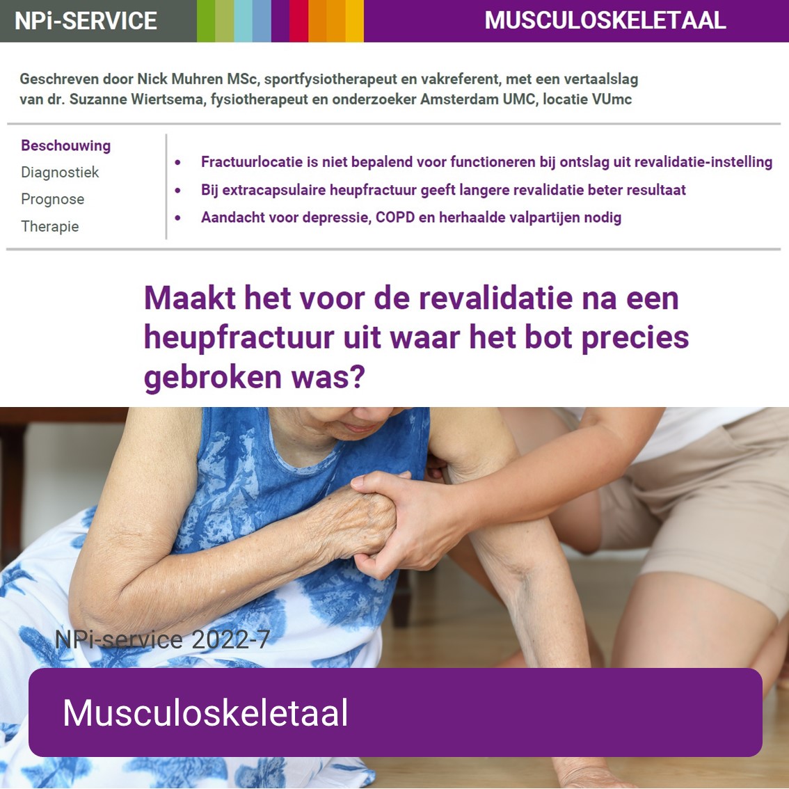 paramedisch's tweet photo. Maakt het voor de revalidatie na een heupfractuur uit waar het bot precies gebroken was?
Is de precieze locatie van de breuk bij een heupfractuur relevante informatie voor de fysiotherapeut?
#NPiService #Musculoskeletaal
👇
https://t.co/uQSIaNF5dF https://t.co/JeBnxStCZd