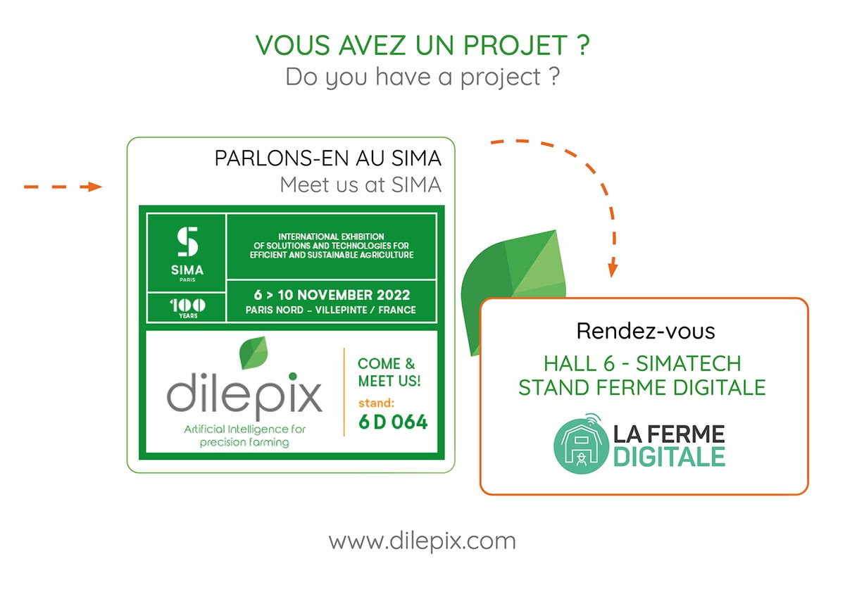 J-11 avant <a href="/sima_paris/">SIMA Paris</a> 😀

🚜 Vous êtes #machiniste, fabricant de matériel ou de #robot #agricole.
Vous souhaitez embarquer des #technologies innovantes dans vos machines ? #intelligenceartificielle #computervision 🤖🧠

👉 Rdv sur le stand <a href="/FermeDigitale/">La Ferme Digitale</a>  Hall 6 #Simatech