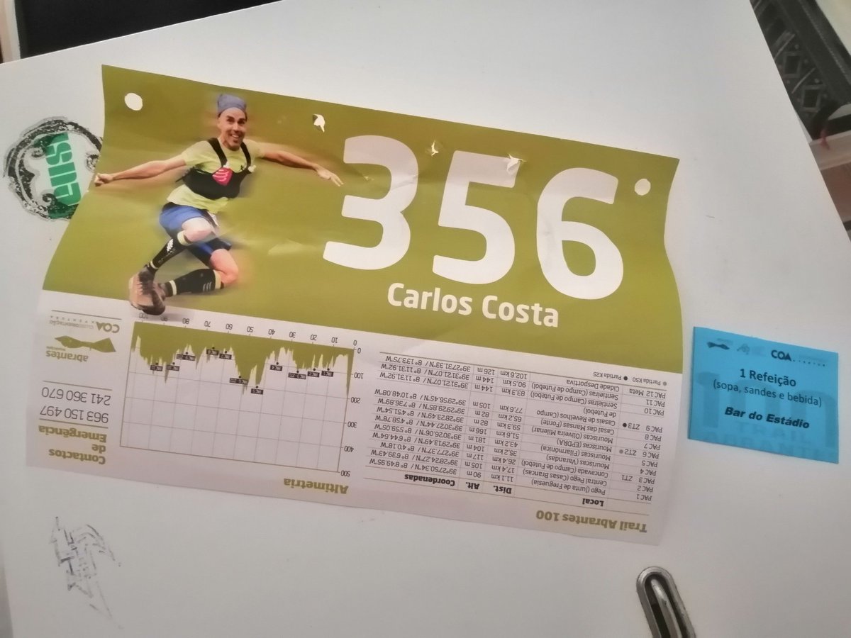 CarlosH85430696's tweet photo. Dorsal de 2022 do Trail Abrantes 100 e senha de refeição #atrp #itra #trail #trailrun #trailrunner #trailrunning #ultratrail #ultratrailrun #ultratrailrunner #ultratrailrunning https://t.co/qsrhb3kvTQ